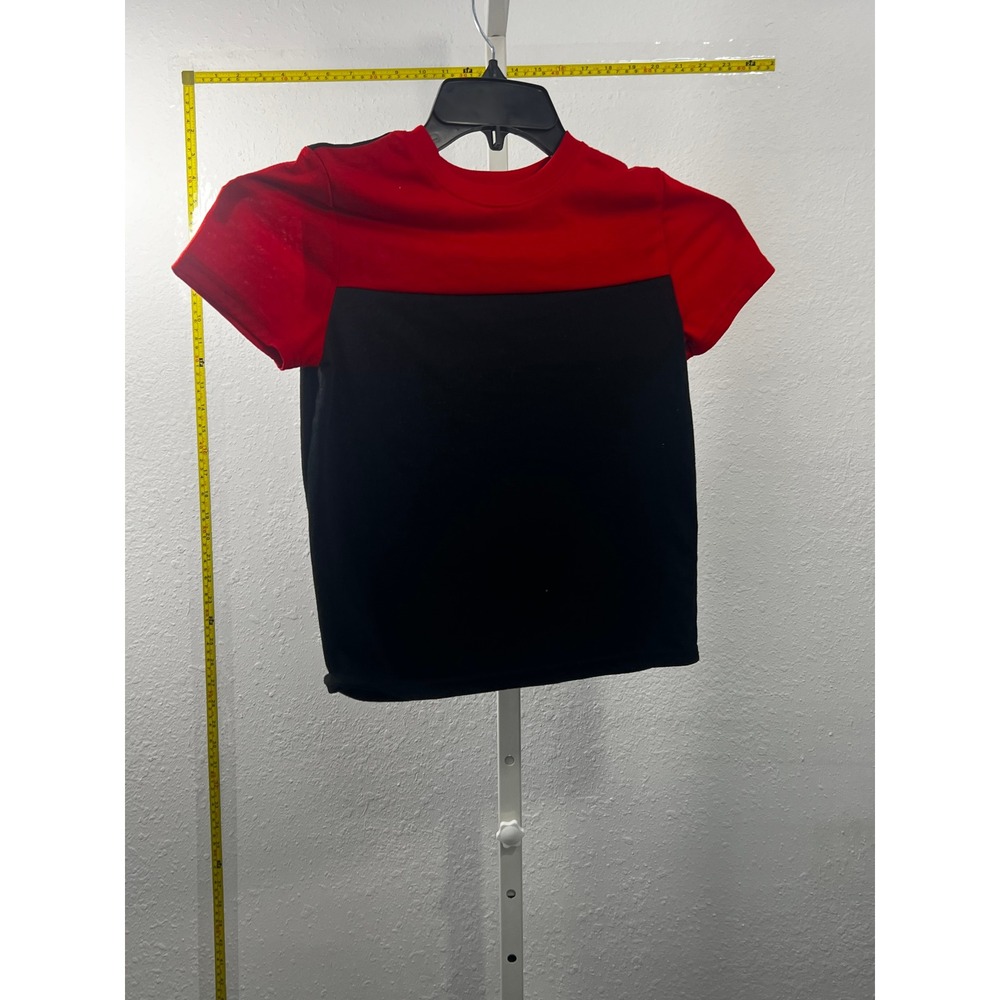 Cat & Jack Boys Red Black Colorblock Pajama Top Shirt Size S 6/7‎ Sleepwear